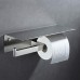 Double Toilet Paper Holder  Angle Simple SUS304 Stainless Steel Bathroom Tissue Holder with Phone Shelf Lavatory Paper Roll Hanger Tissue Roll Holder Shelf for Phone Wet Wipes Brushed Nickel - B076D46HV3